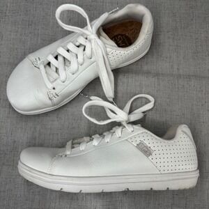 Lems Kourt Shoes Whiteout White Leather Sneakers Unisex Womens Size 7